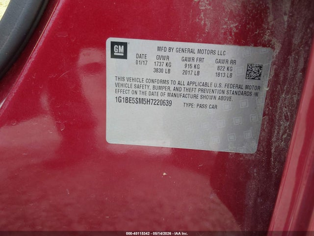 Chevrolet Cruze Lt Auto