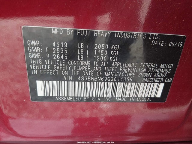 Subaru Legacy 2.5i Limited
