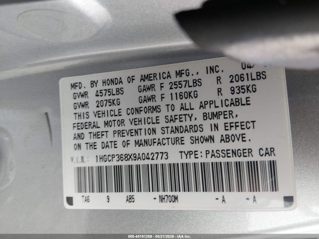 Honda Accord 3.5 Ex-l