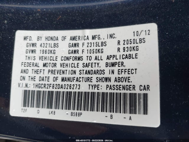 Honda Accord Ex-l