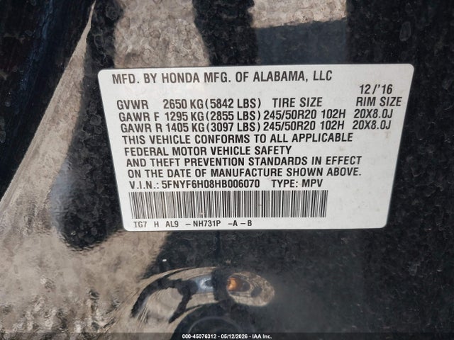 Honda Pilot Elite