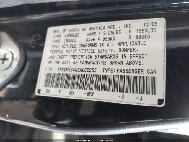 Honda Accord 2.4 Lx