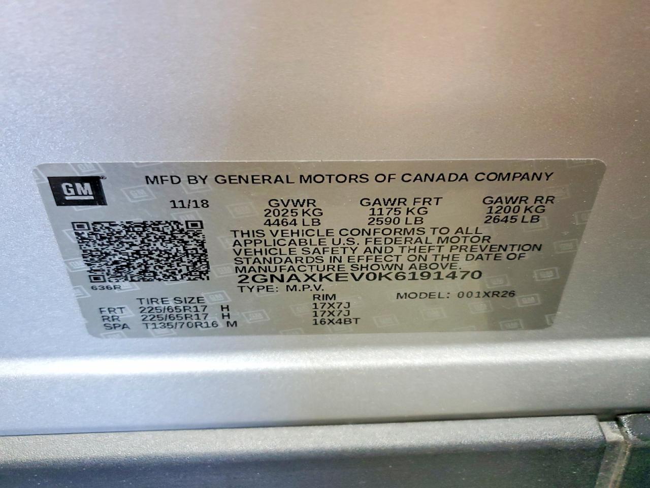Chevrolet Equinox Lt