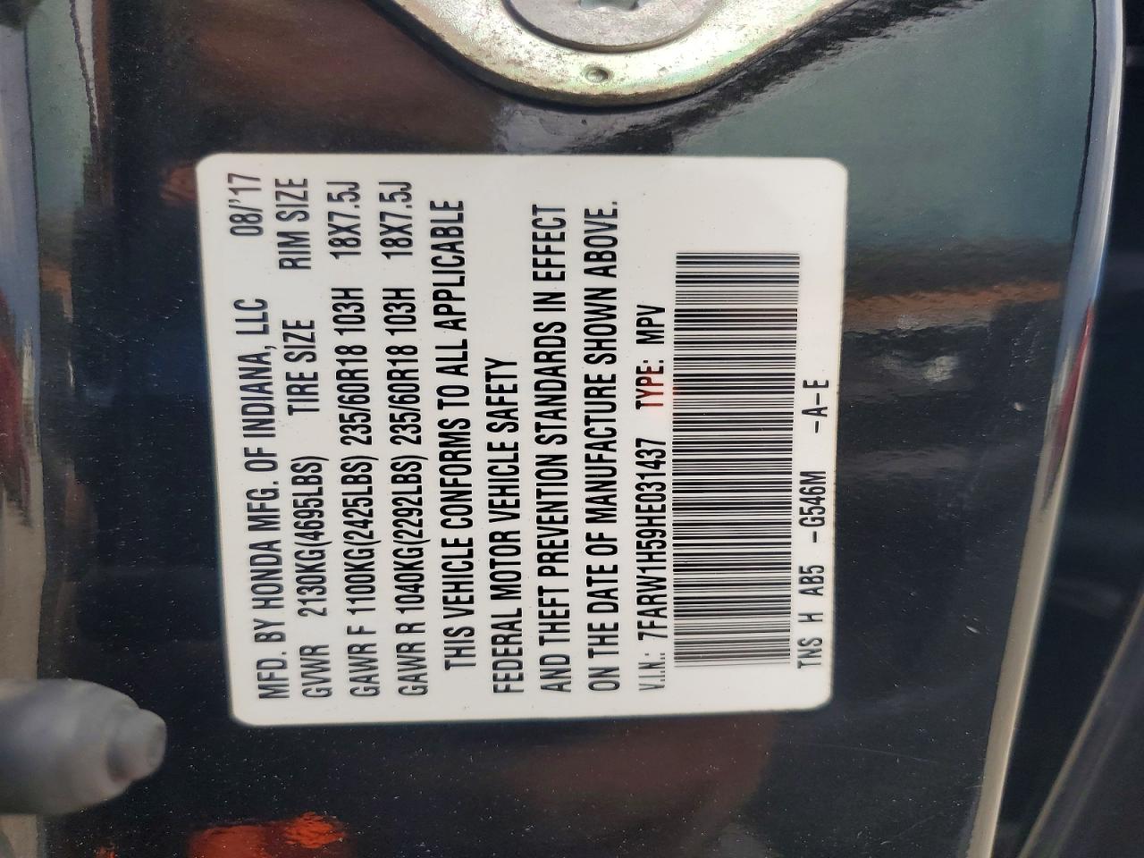 Honda Crv Ex