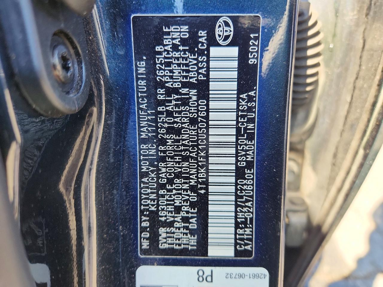 Toyota Camry Se V6