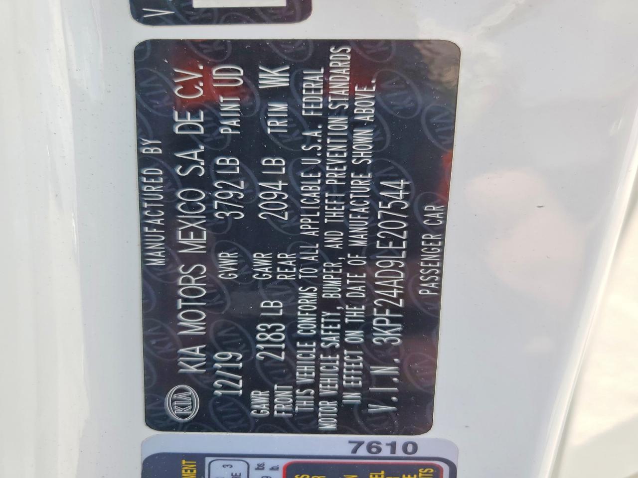 Kia Forte Lxs