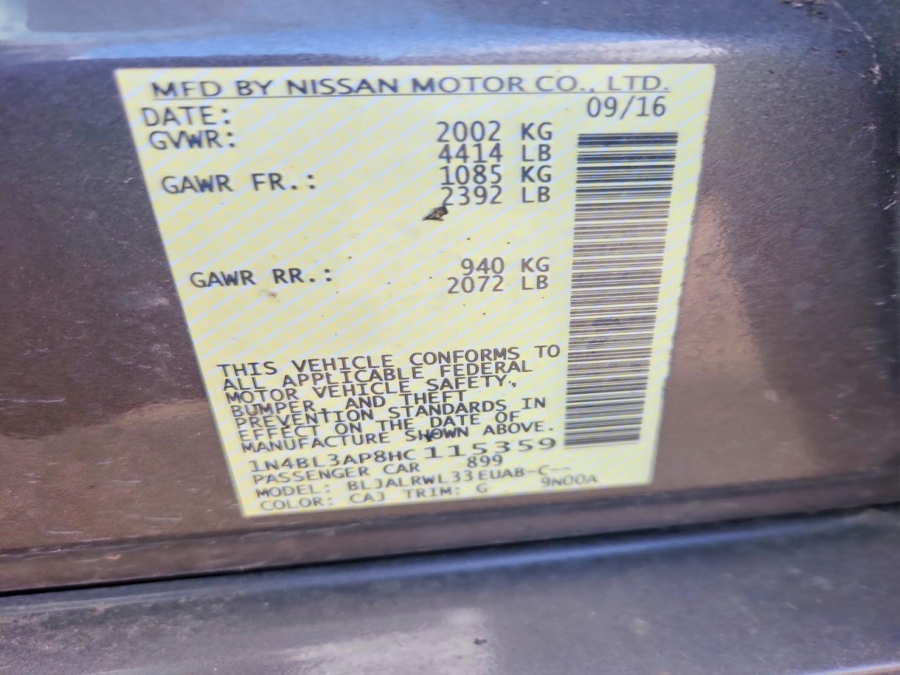 Nissan Altima 3.5 Sl