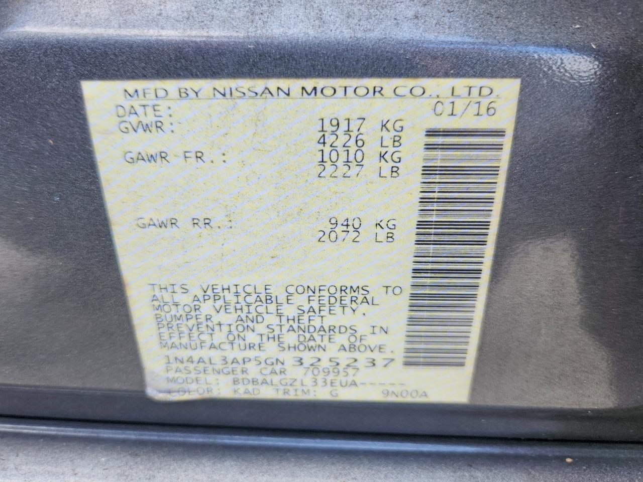 Nissan Altima 2.5 S
