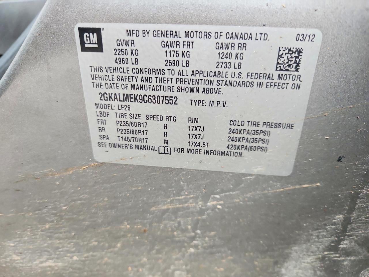 GMC Terrain Sle