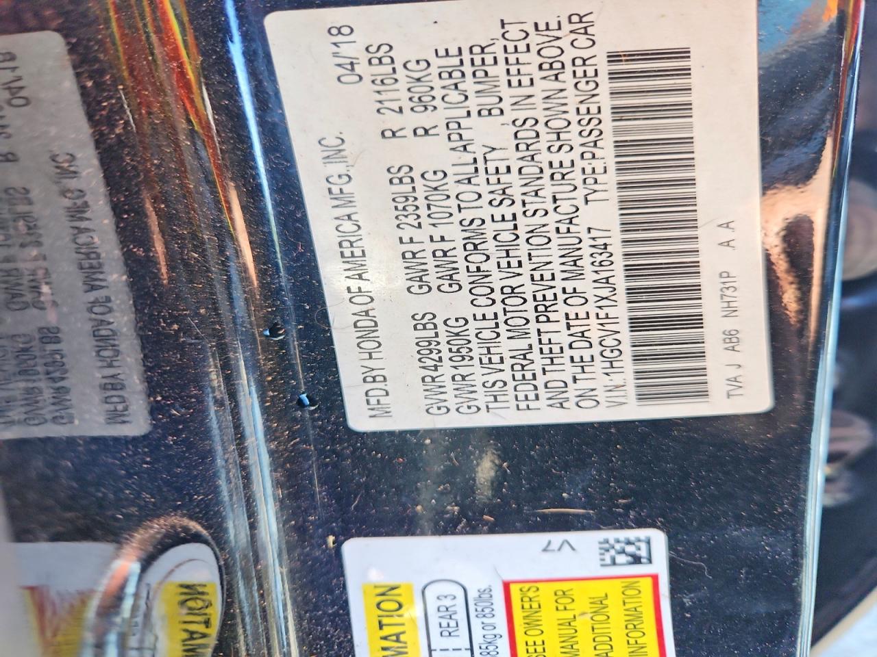 Honda Accord Lx