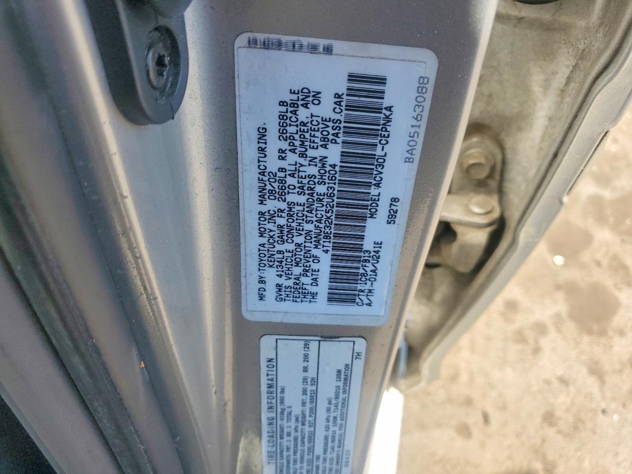 Toyota Camry Le