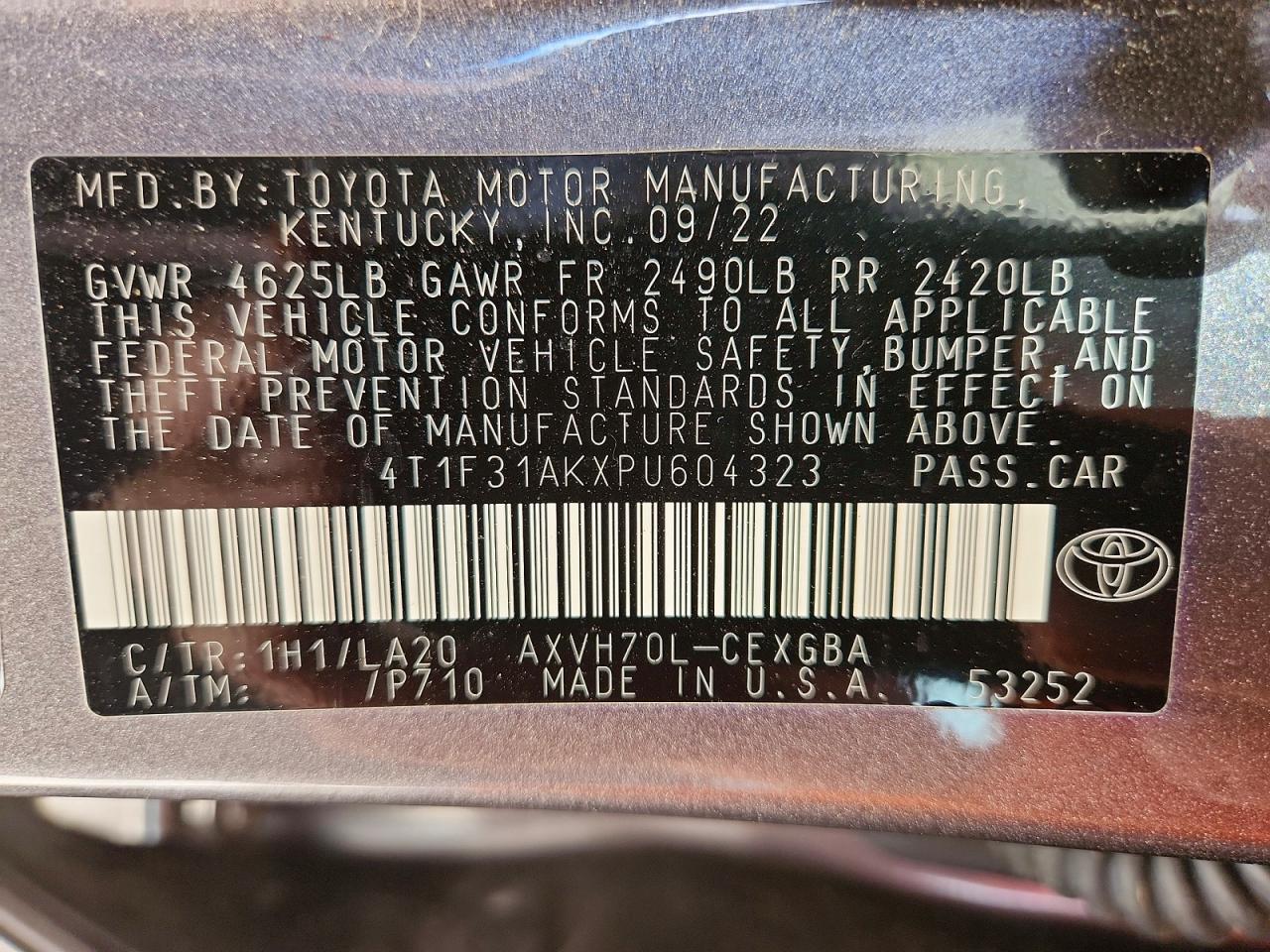 Toyota Camry Xle