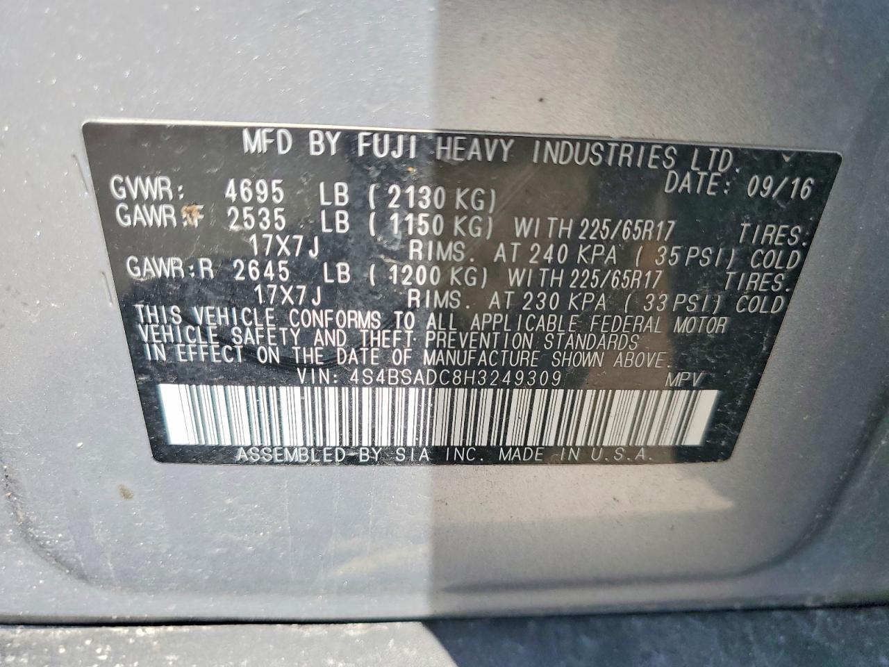 Subaru Outback 2.5i Premium