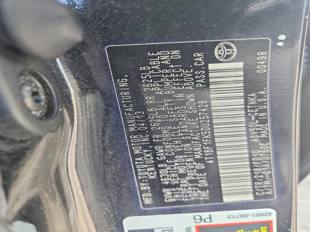 Toyota Camry Le
