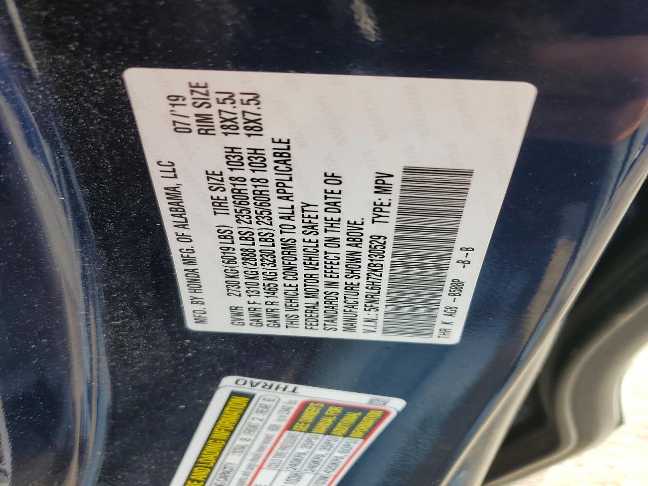 Honda Odyssey Exl