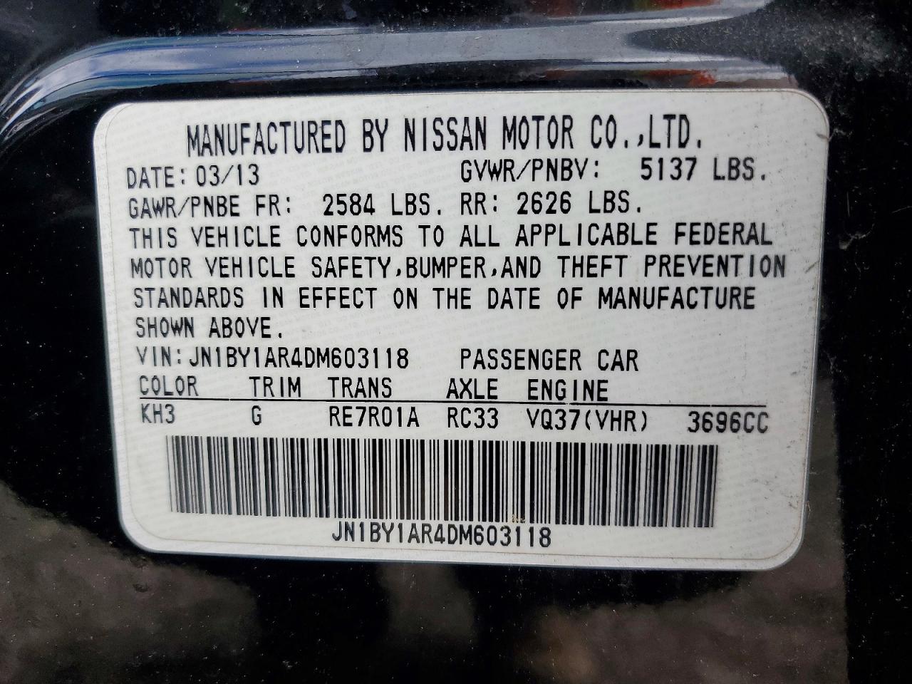 INFINITI M37 X