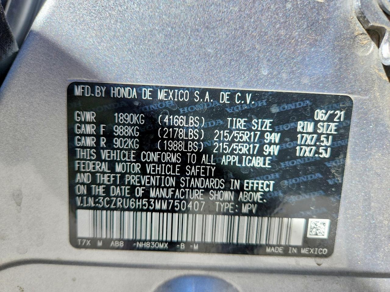Honda HR-V Ex