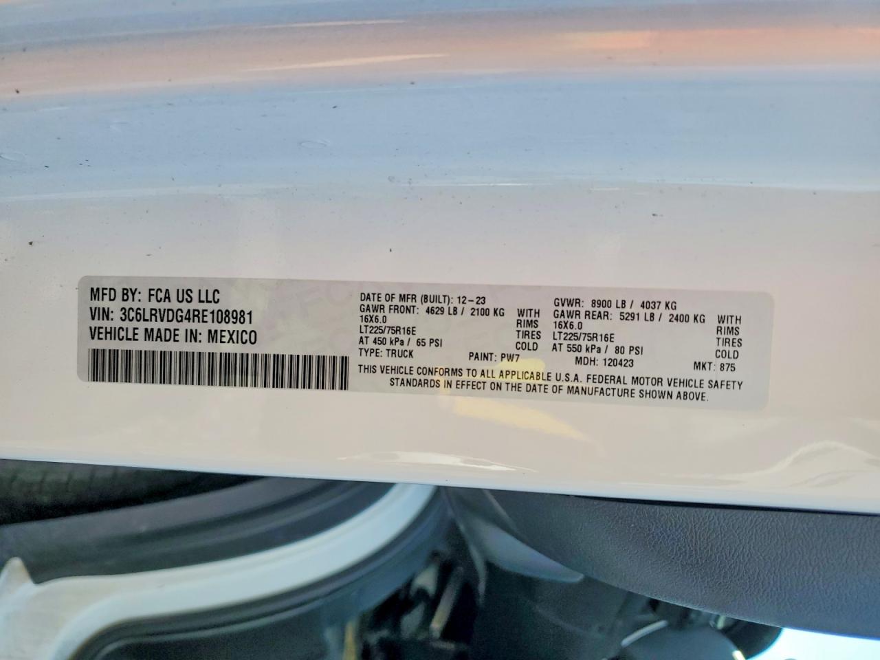Ram Promaster 2500 High