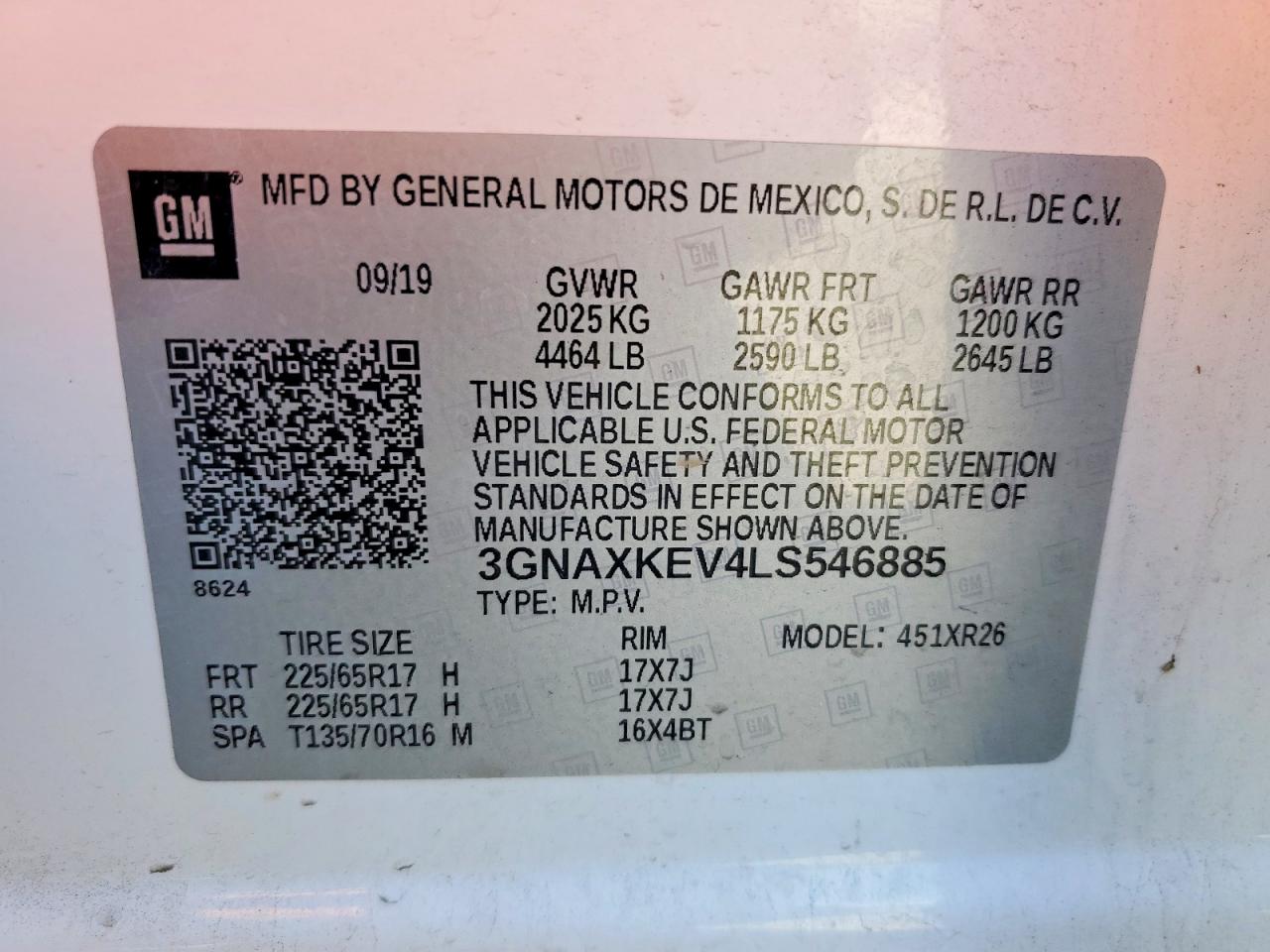 Chevrolet Equinox Lt