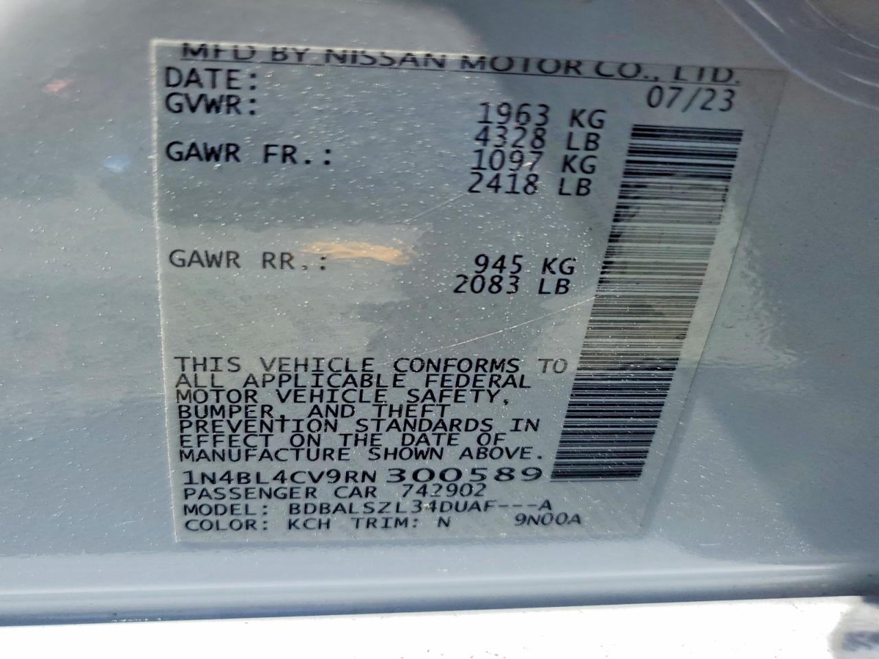 Nissan Altima 2.5 Sr