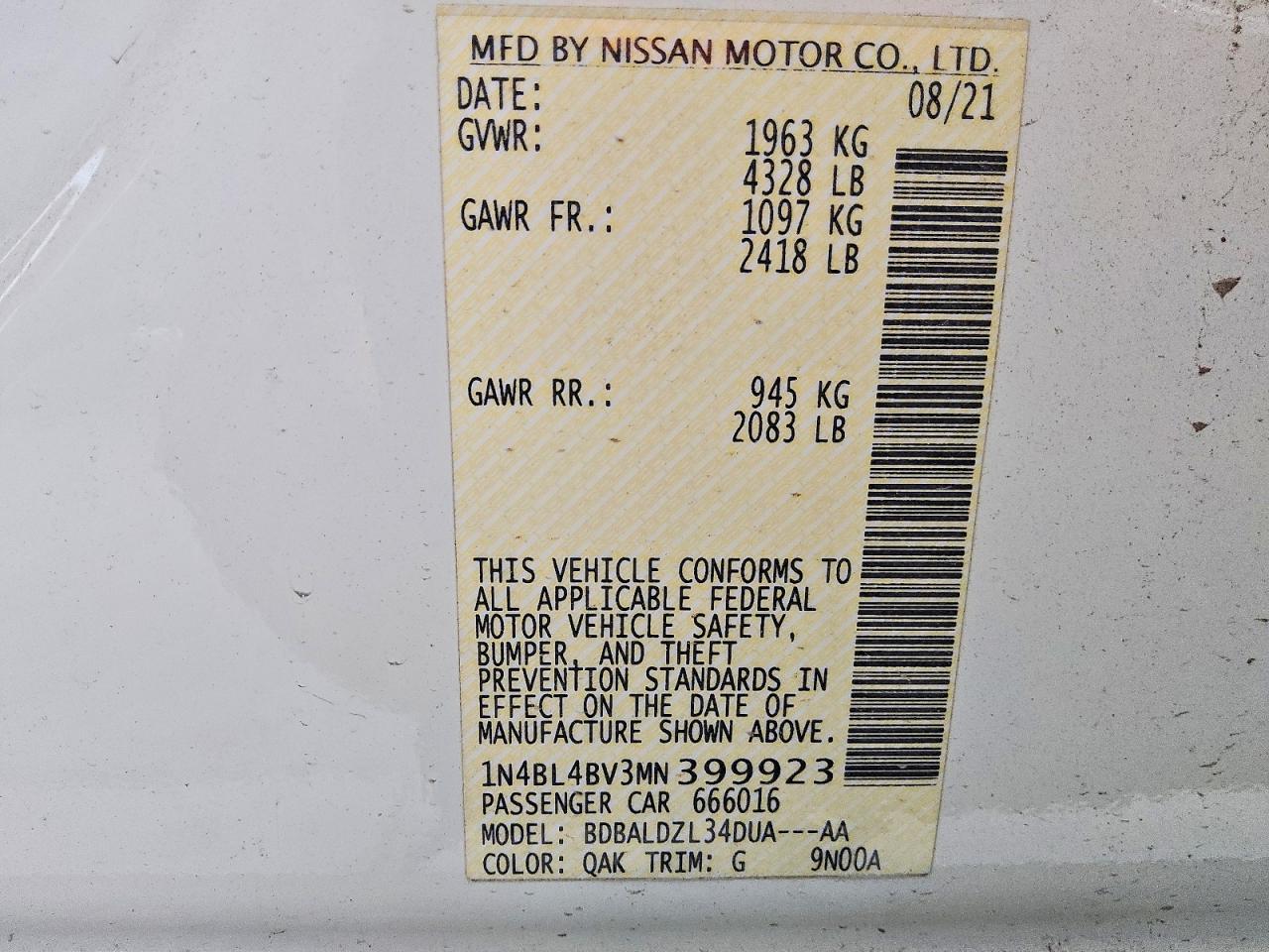 Nissan Altima S