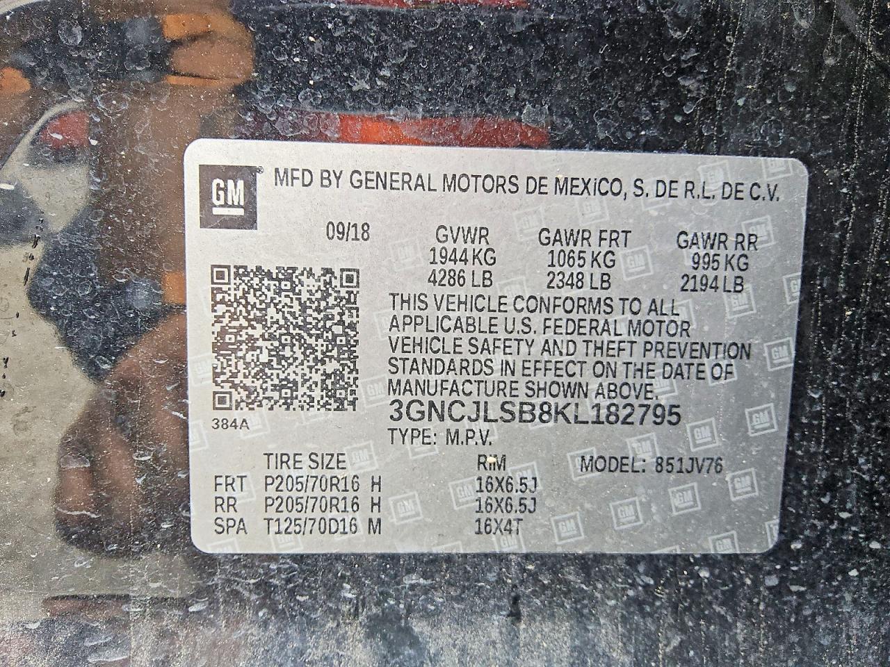 Chevrolet Trax 1lt