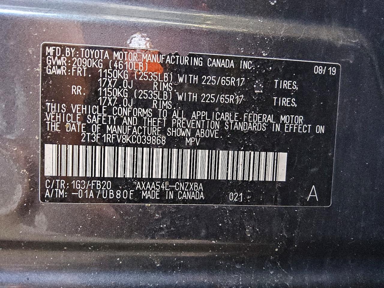 Toyota RAV4 Le