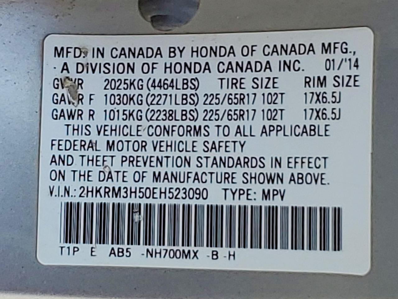 Honda Crv Ex
