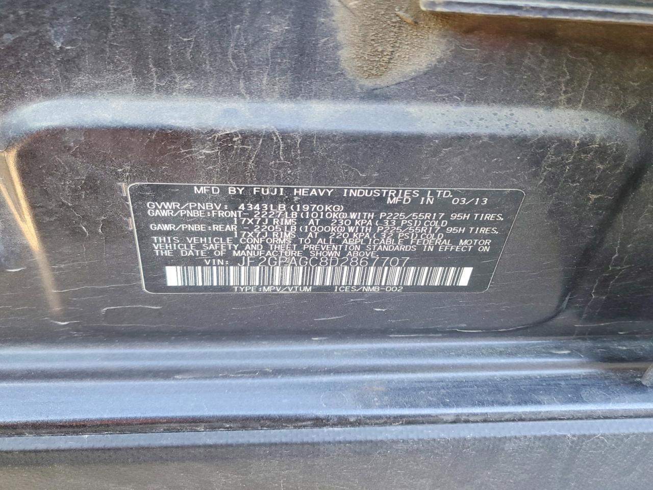 Subaru Xv 2.0 Limited