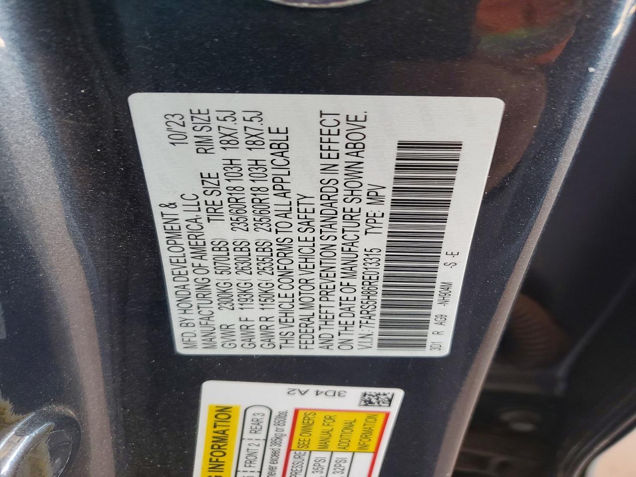 Honda Crv Sport-l