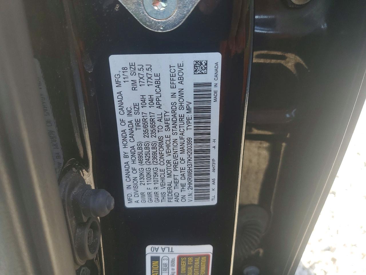 Honda Crv Lx