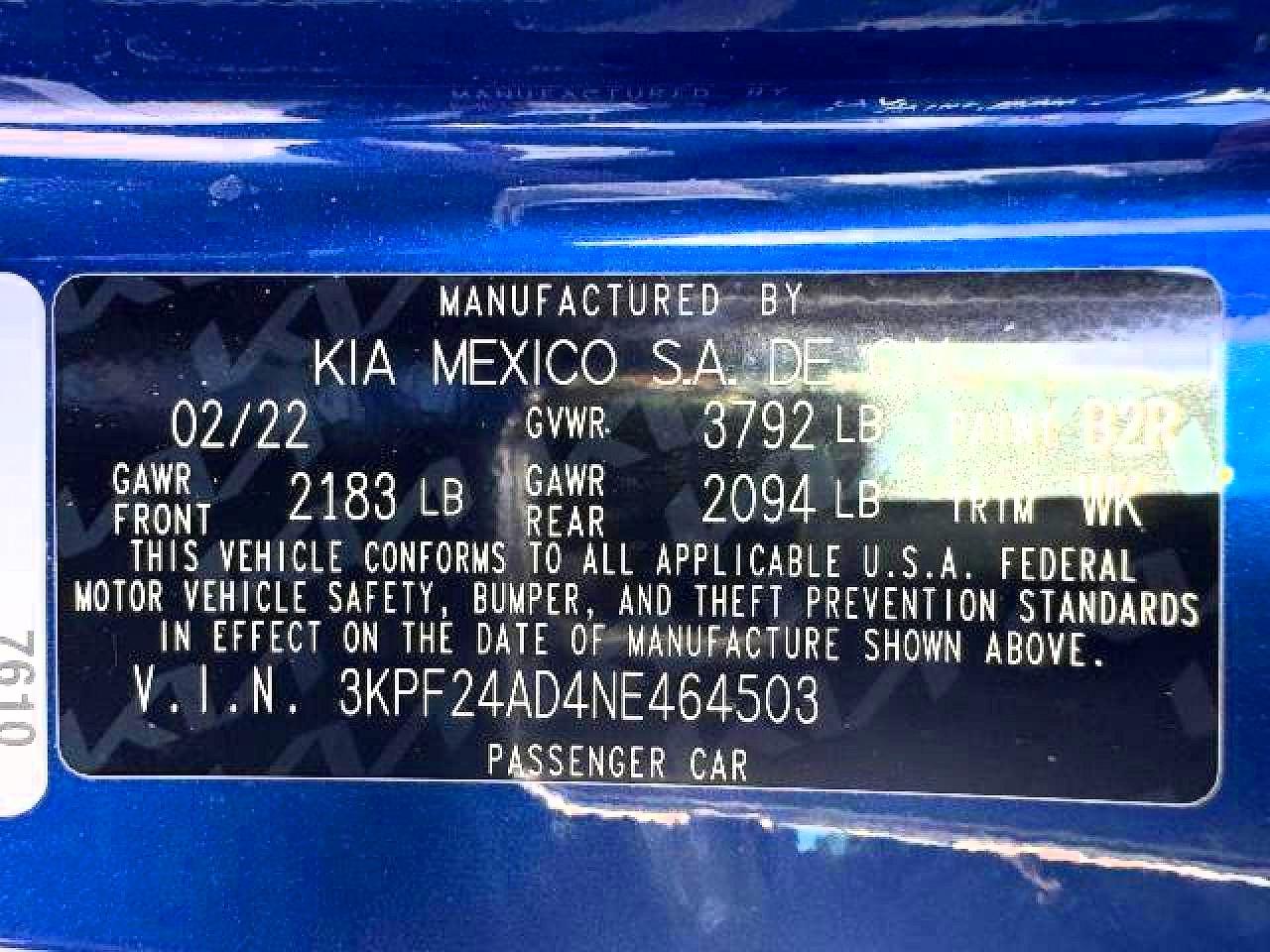 Kia Forte Lxs