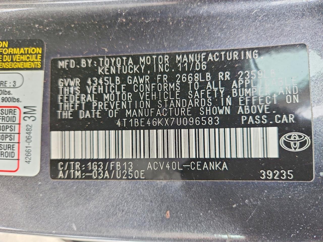 Toyota Camry Ce