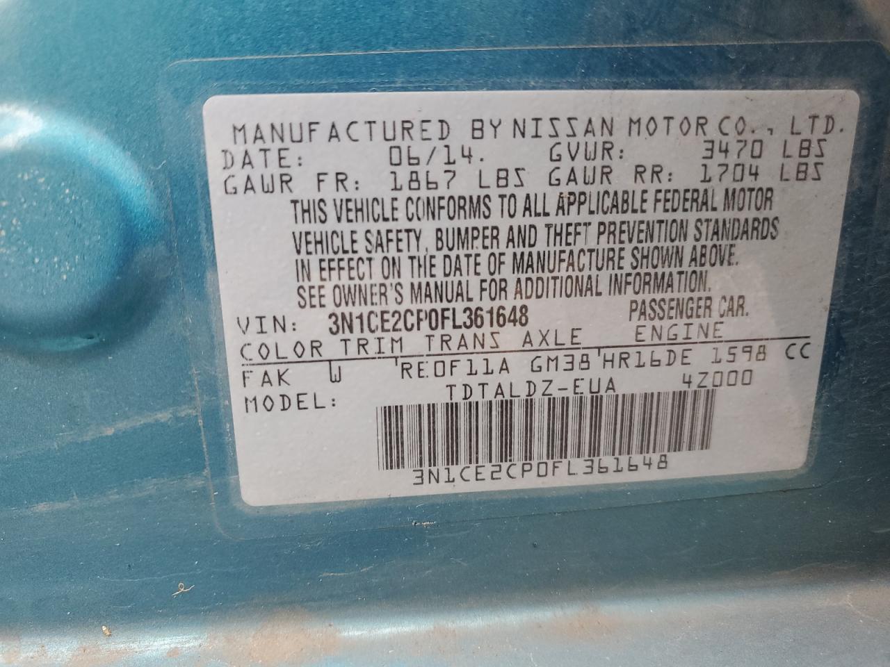 Nissan Versa S