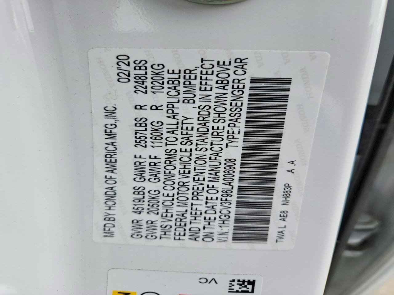 Honda Accord Touring Hybrid