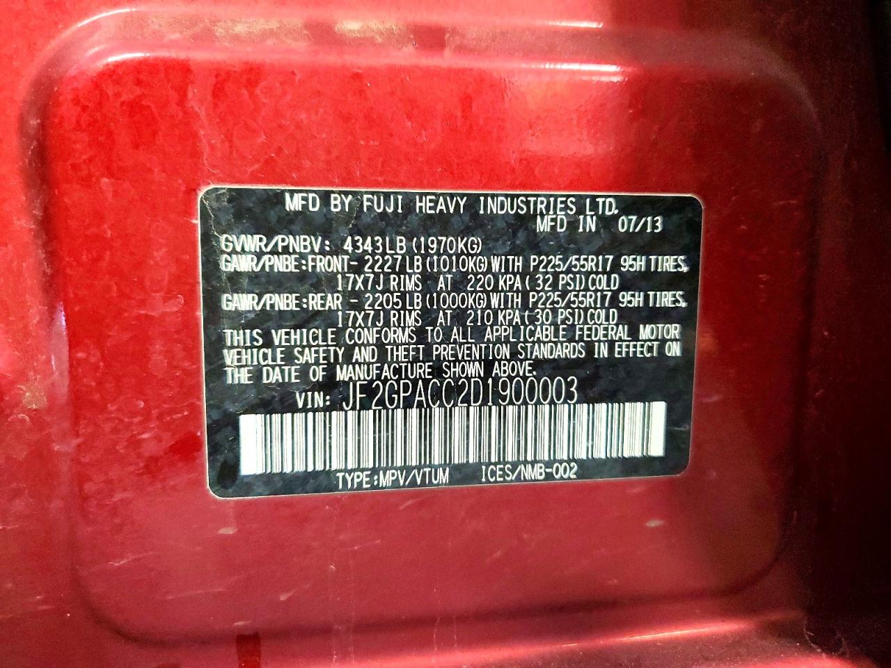Subaru Xv 2.0 Premium