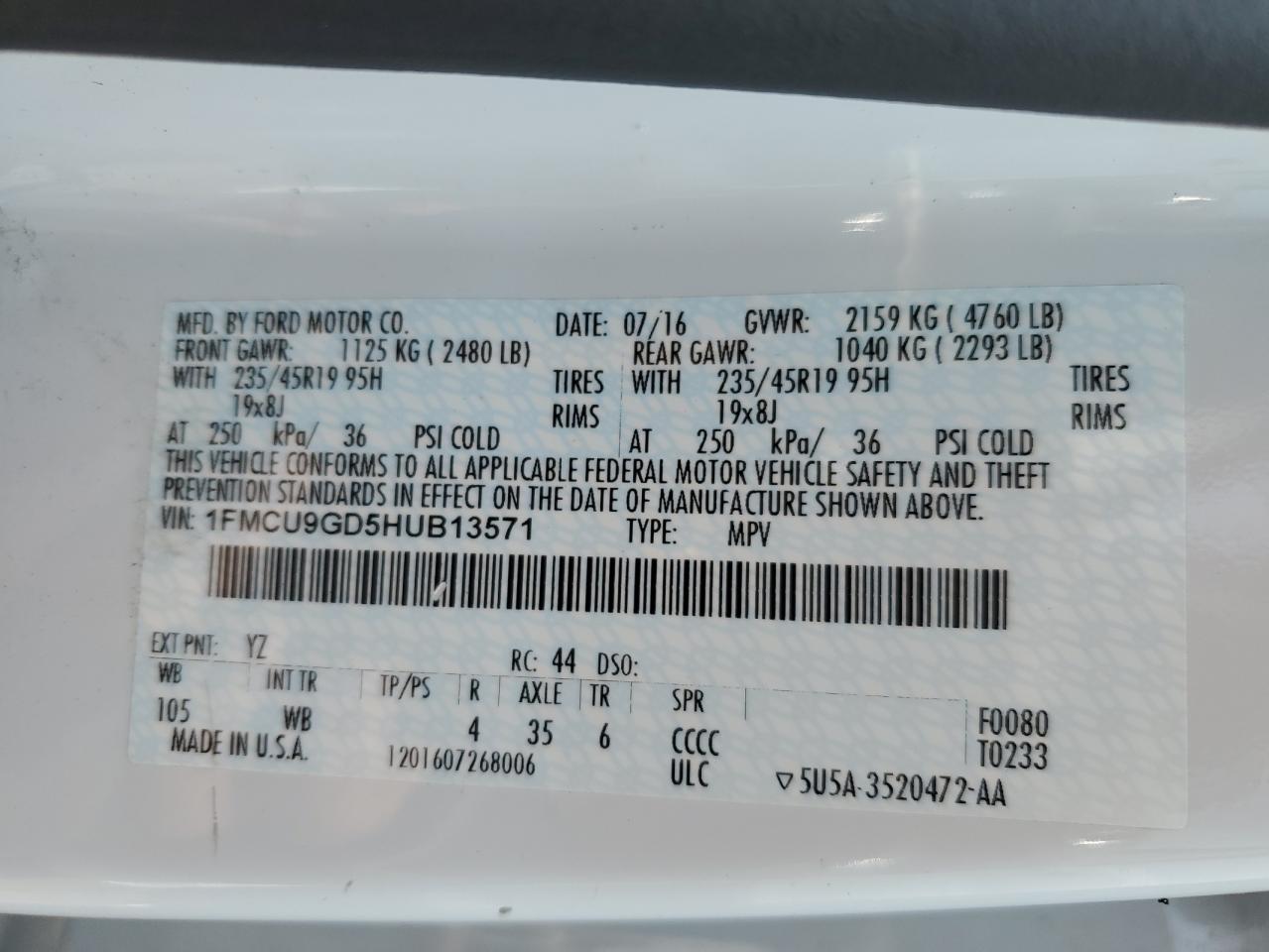 Ford Escape Se