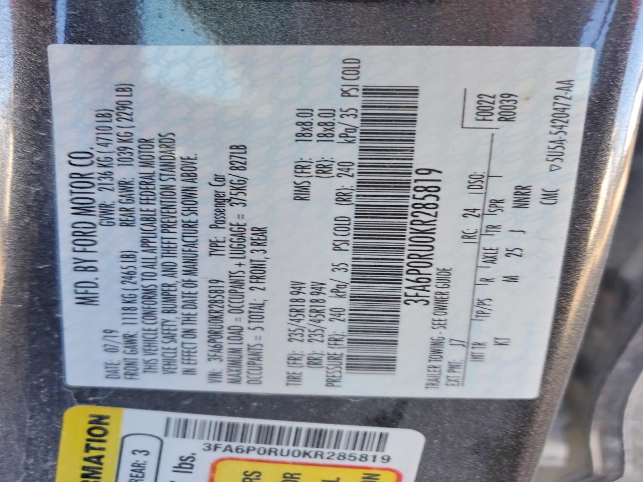 Ford Fusion Titanium