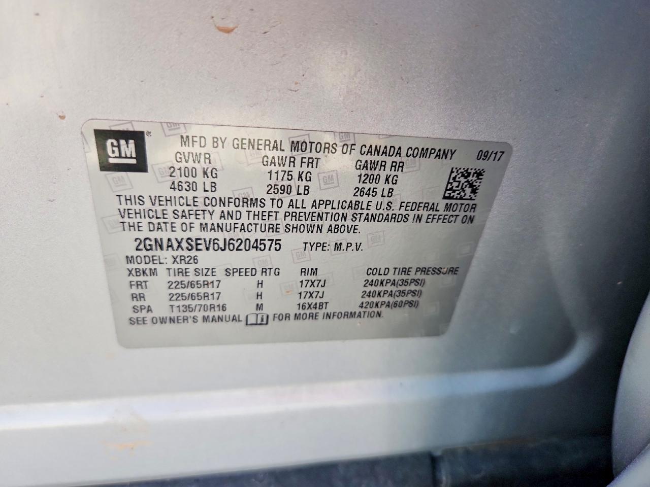 Chevrolet Equinox Lt