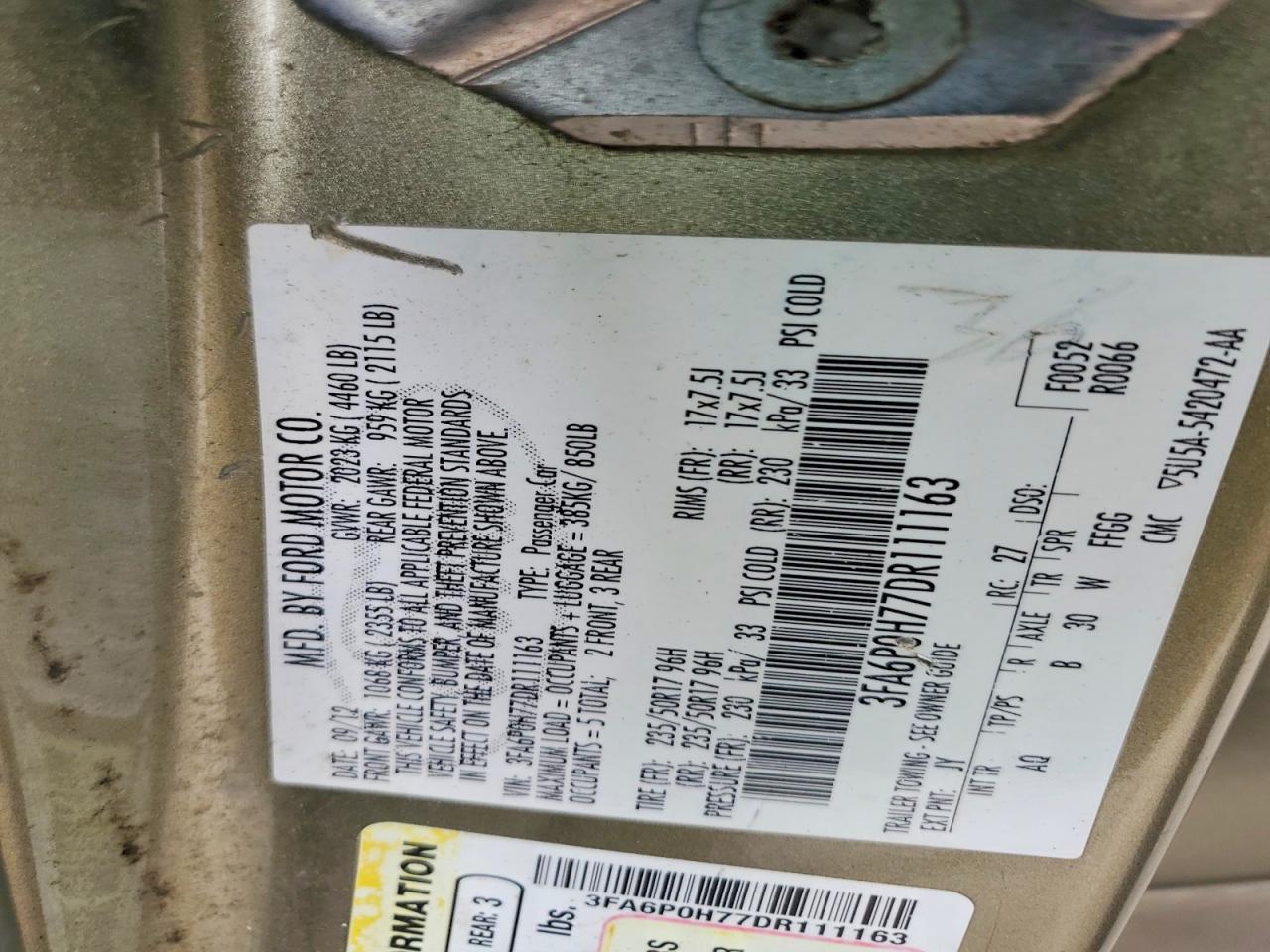 Ford Fusion Se