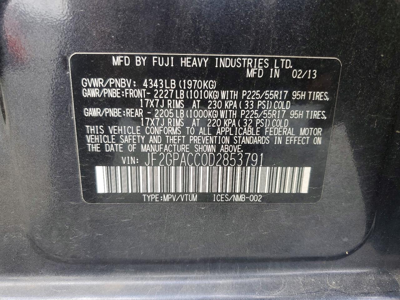 Subaru Xv 2.0 Premium