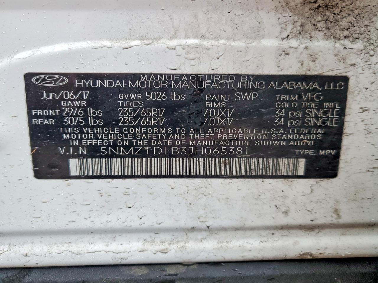 Hyundai SANTA FE 2.4l