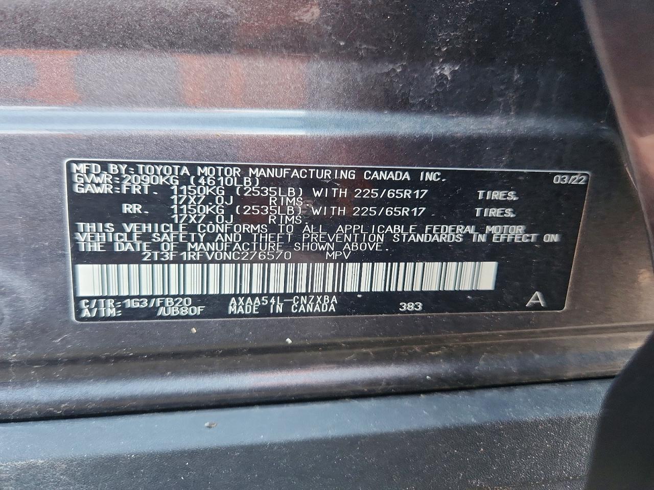 Toyota RAV4 Le