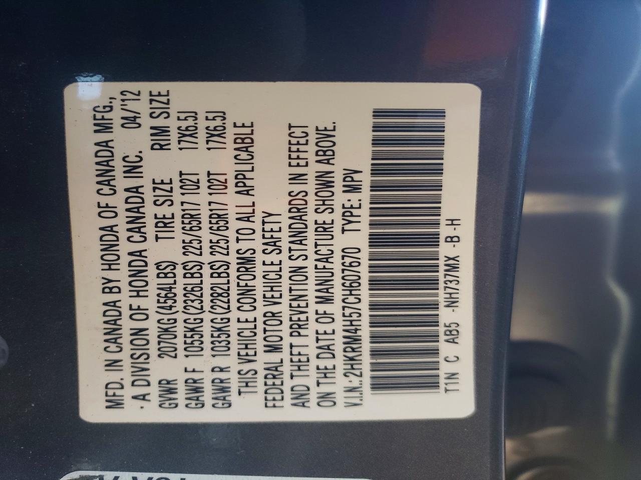 Honda Crv Ex