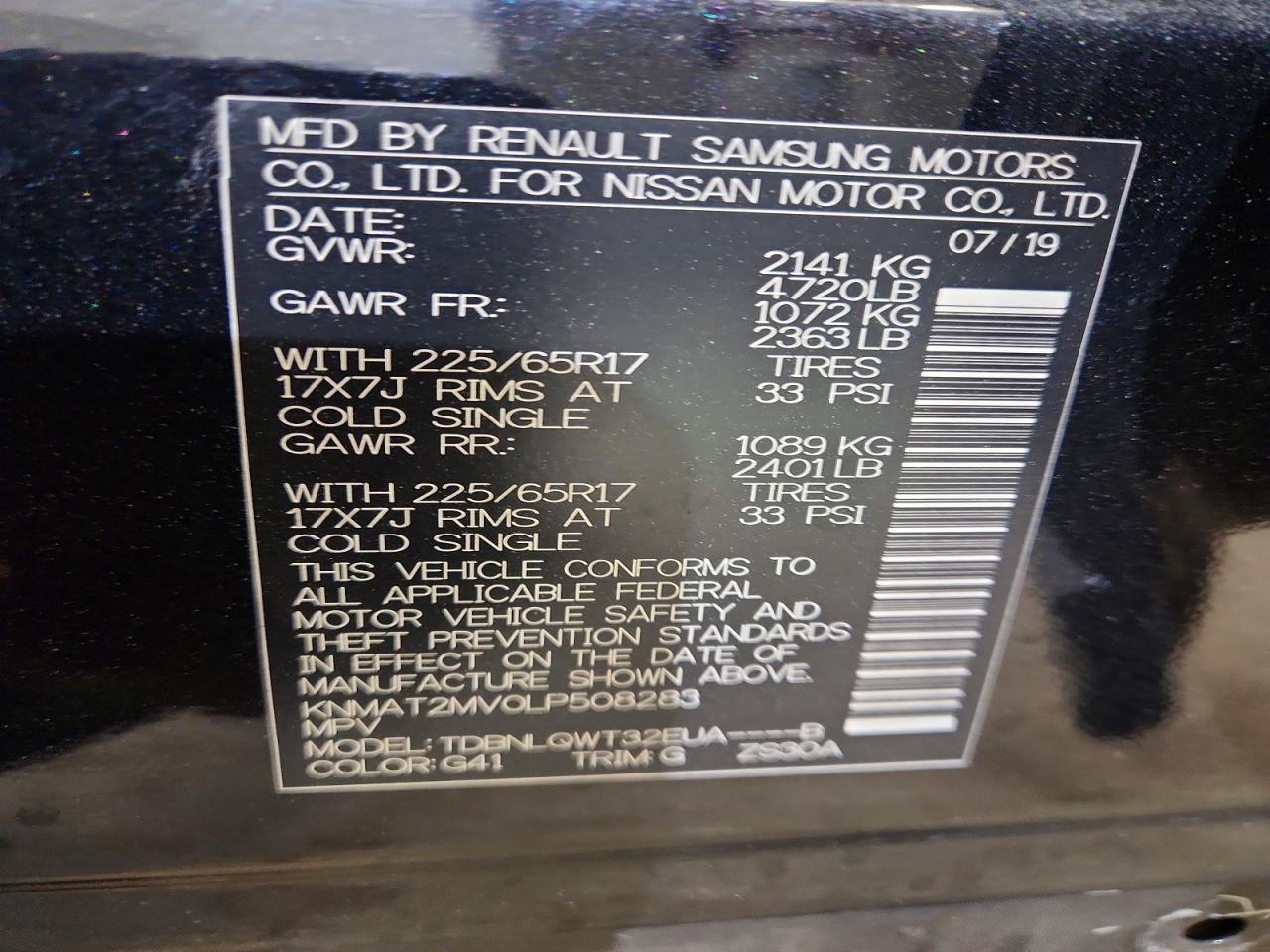 Nissan Rogue Sv