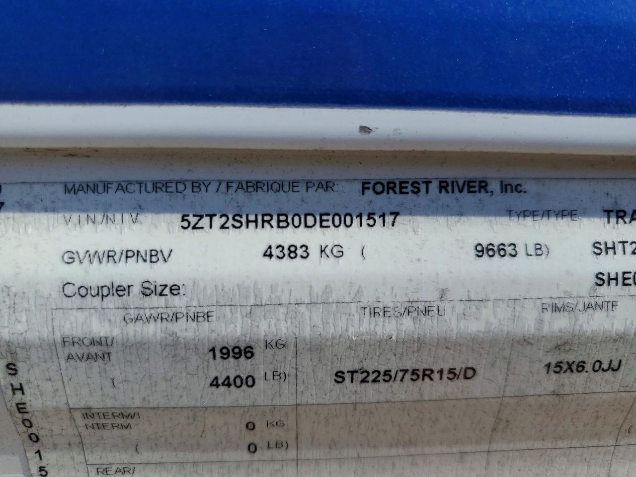 Forest River Shasta Rev