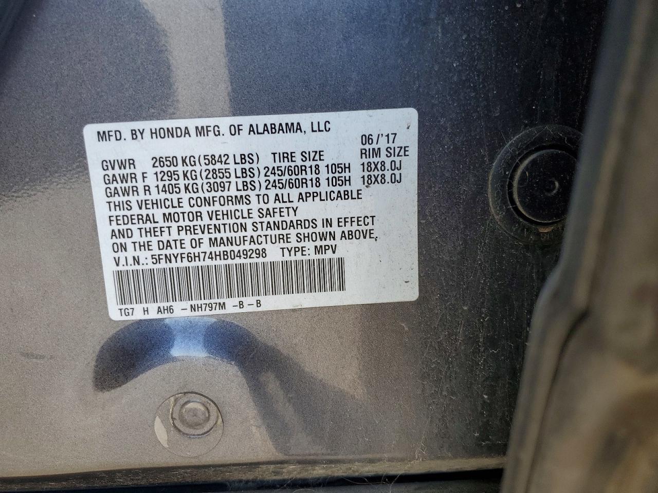 Honda Pilot Exln
