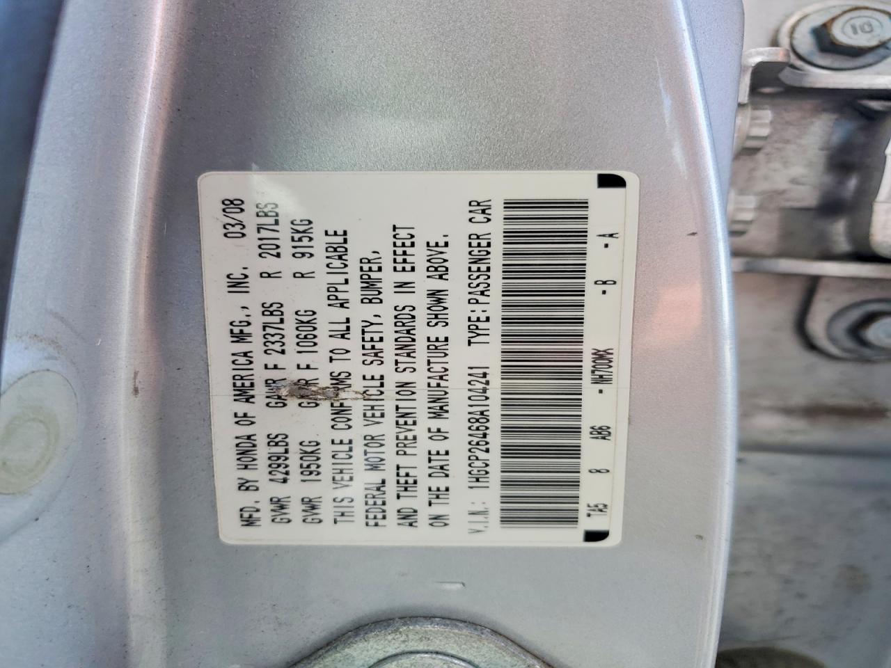 Honda Accord Lxp