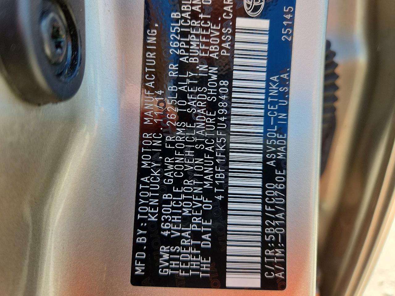 Toyota Camry Le