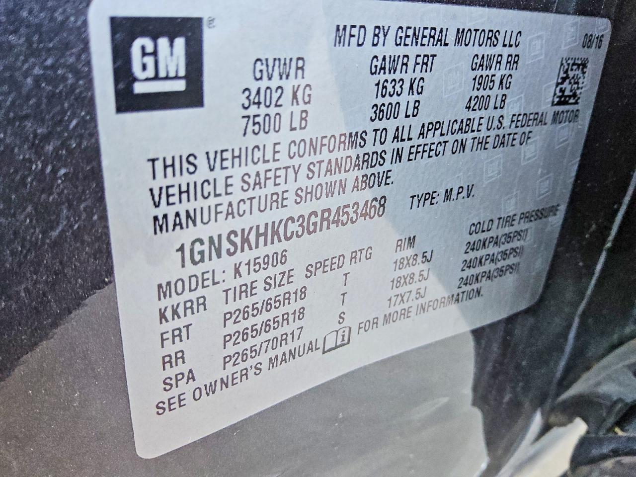 Chevrolet Suburban K1500 Lt